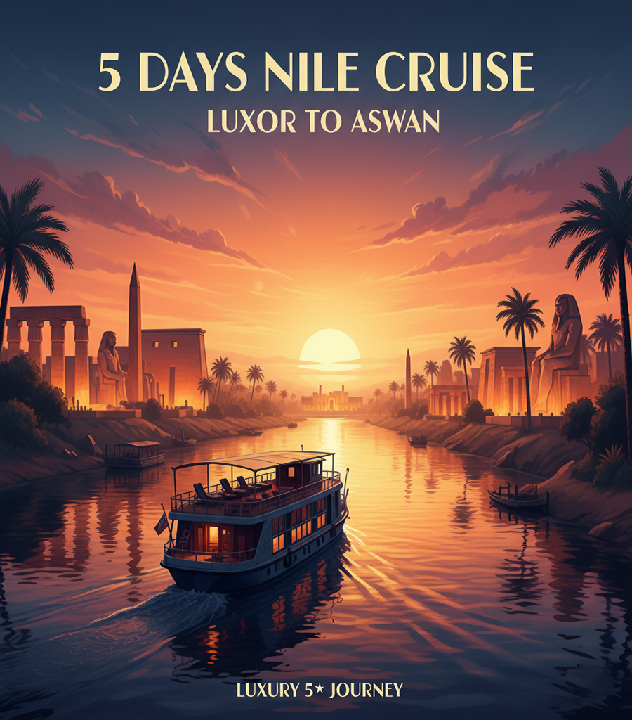5 Days Nile Cruise from Luxor to Aswan vertical